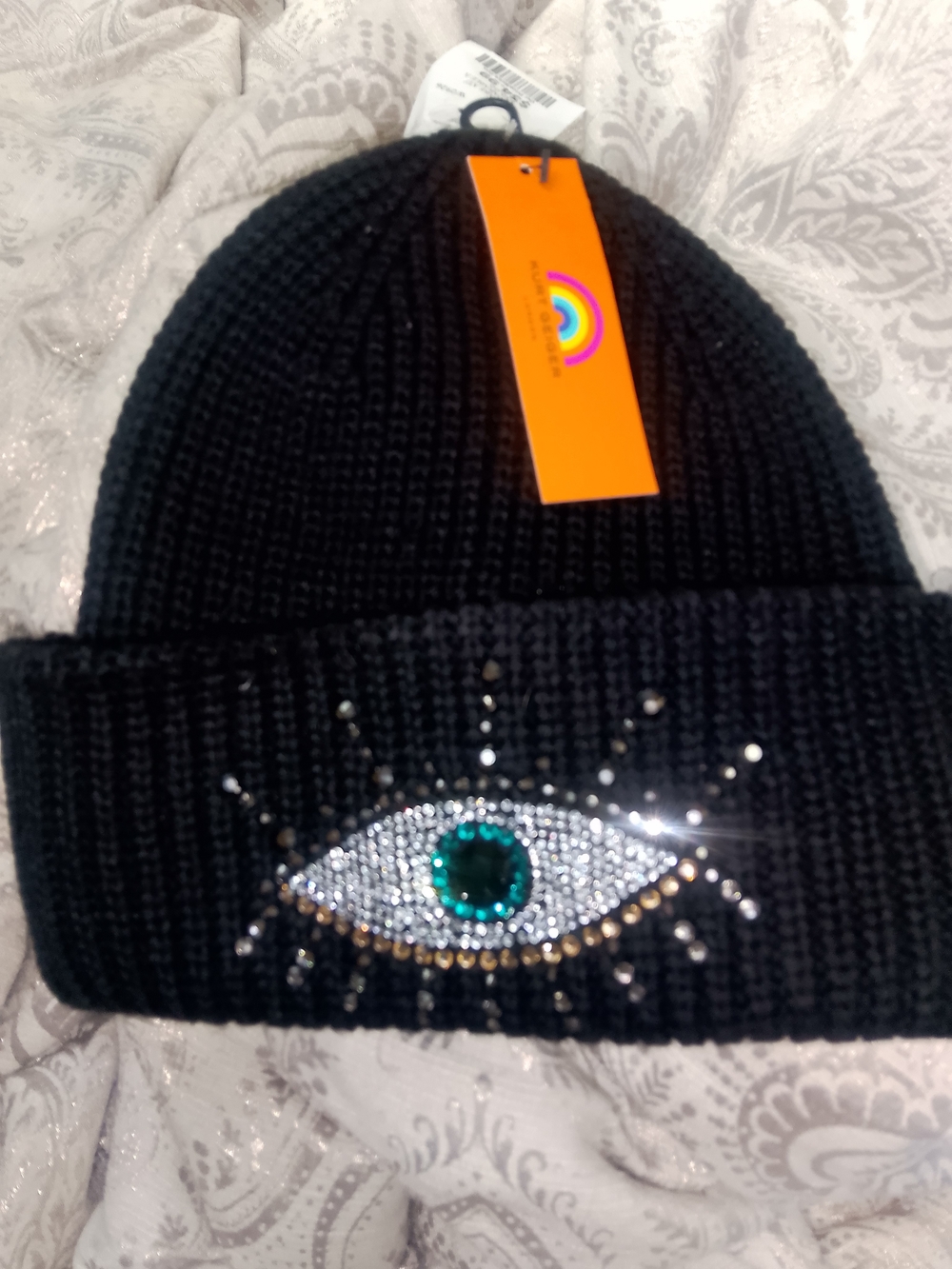 Kurt Geiger London Evil Eye Beanie Black